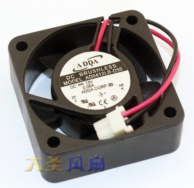 ADDA AD0412LB-D50 12V 0.08A 2wires Cooling Fan ADDA AD0412LB-D50 12V 0.08A 2wires Cooling Fan